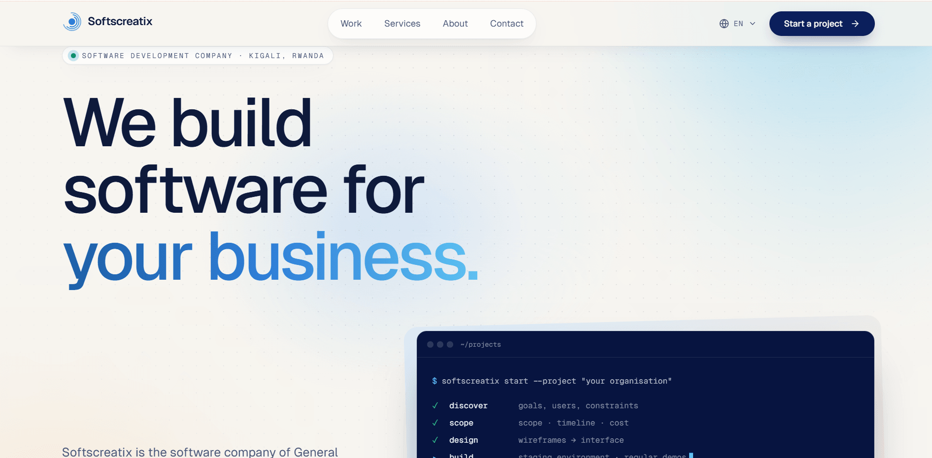 SoftsCreatix website home page
